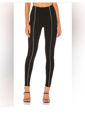 superdown Stallion Pants Black Chain Detail High Rise Bodycon XS
